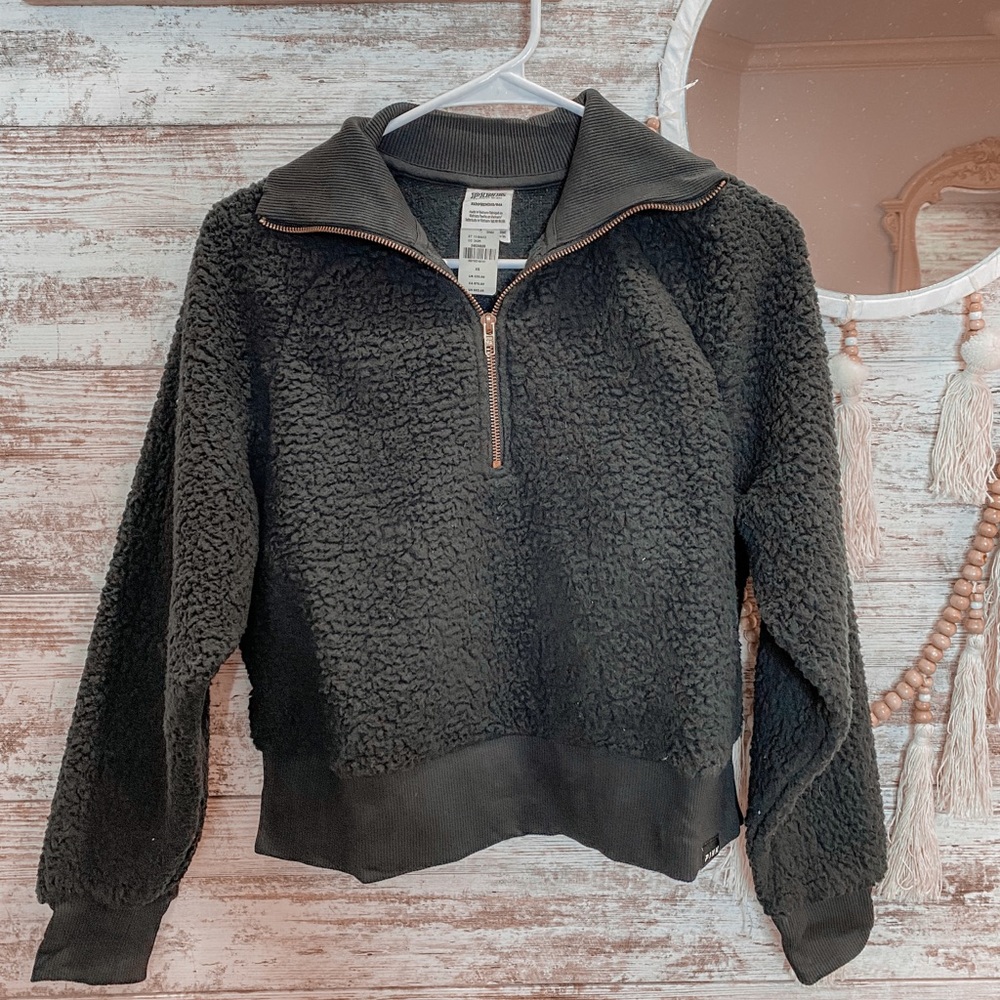PINK sherpa 1/4 zip